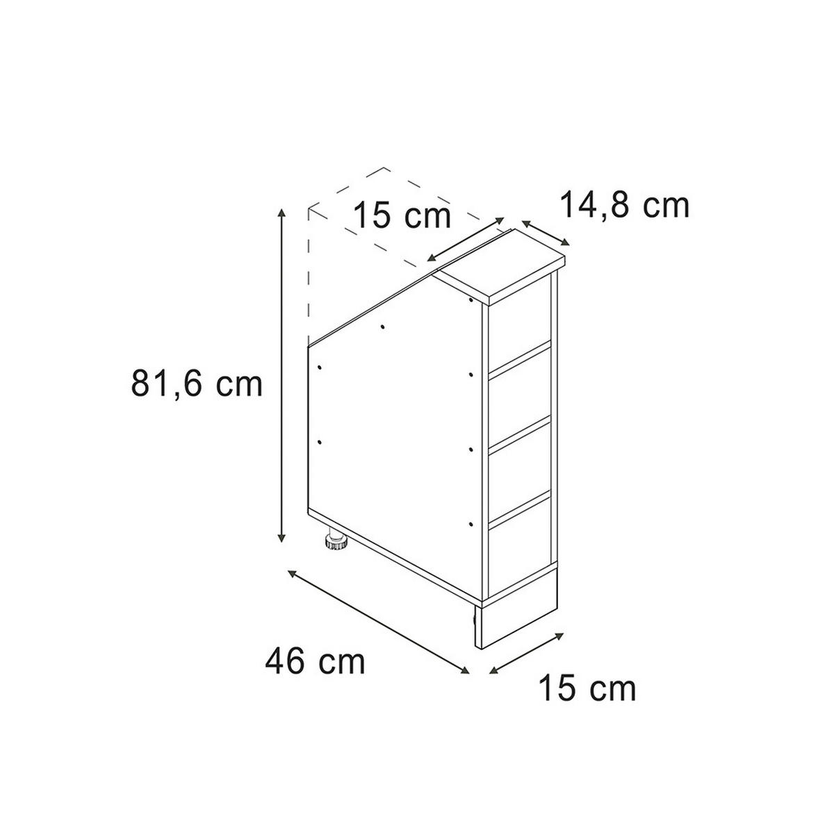 SKŘÍŇ POD ŠIKMOU STŘECHU Rion Antracit - antracitová, kompozitní dřevo (15/81.6/46cm) - Vicco