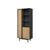 STANDREGAL Alsy 3D AL02 - Eichefarben/Anthrazit, Holzwerkstoff/Kunststoff (83/195/43cm) - MIRJAN24