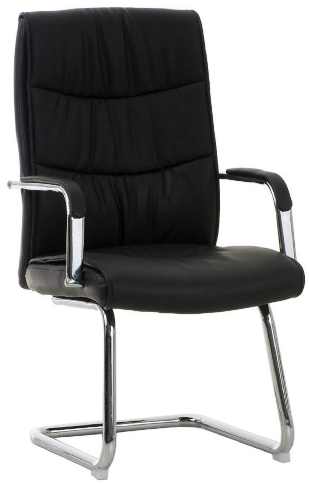 SCHWINGSTUHL 2er Set Lederlook schwarz - Schwarz, Textil/Metall (49/105/60cm) - CLP