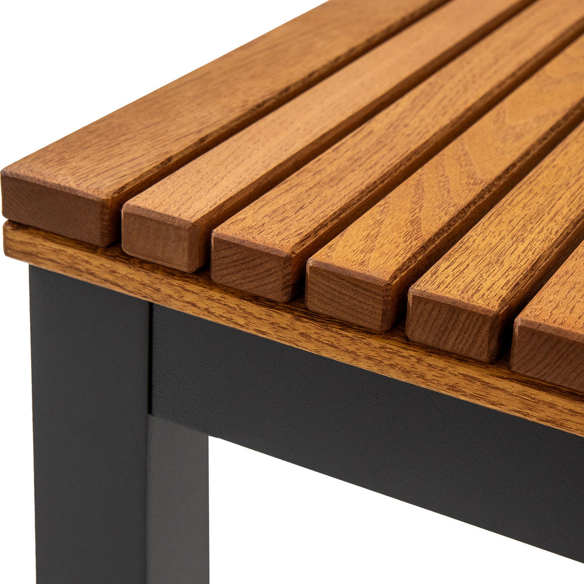 GARTENTISCH ARIATO - Anthrazit/Braun, Holz/Metall (80/80/43cm) - KONSIMO®