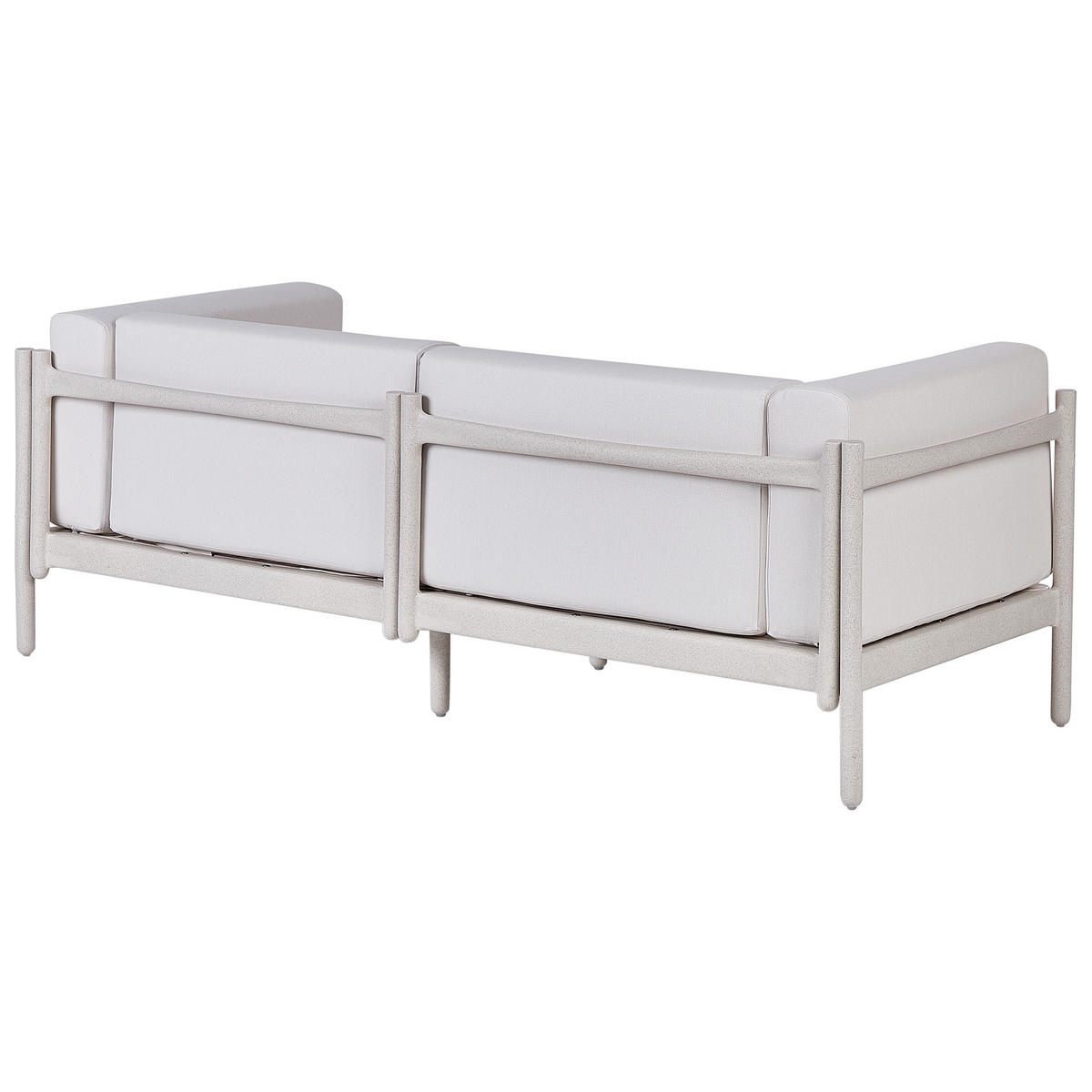 GARTENSOFA 2-Sitzer Beige Ferretti - Beige, Kunststoff (187/68/73cm) - Beliani
