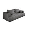 SOFA COCO SCHLAFSOFA mit Bettfunktion, Anthology Stoffbezug, 2-Sitzer, freistehend, Größe: 250x105x90 cm, Grau - Schieferfarben, Holz/Textil (250/90/105cm) - DomoHome