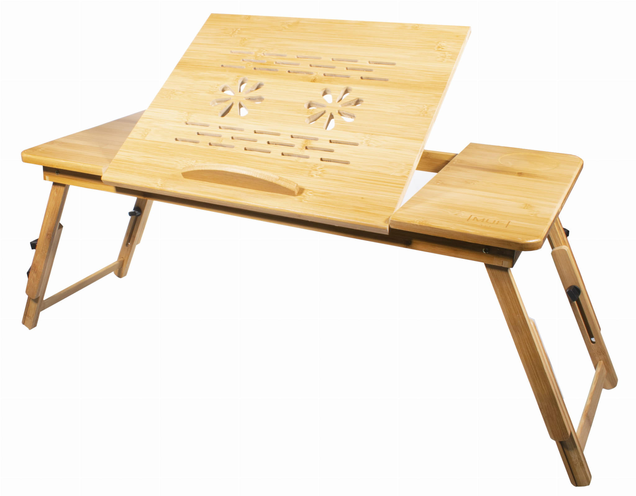 LAPTOPTISCH Bambus 40x34,5 cm XL Klappbar - Naturfarben, Naturmaterialien (34.5/40/56.5cm)