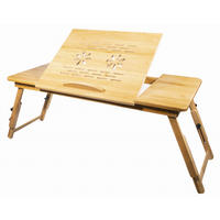 LAPTOPTISCH Bambus 40x34,5 cm XL Klappbar - Naturfarben, Naturmaterialien (34.5/40/56.5cm)