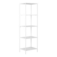 REGAL Vita Stahl, Spanplatte, Melaminfolie Weiß - Weiß, Metall (36/170/51cm) - tinkaro