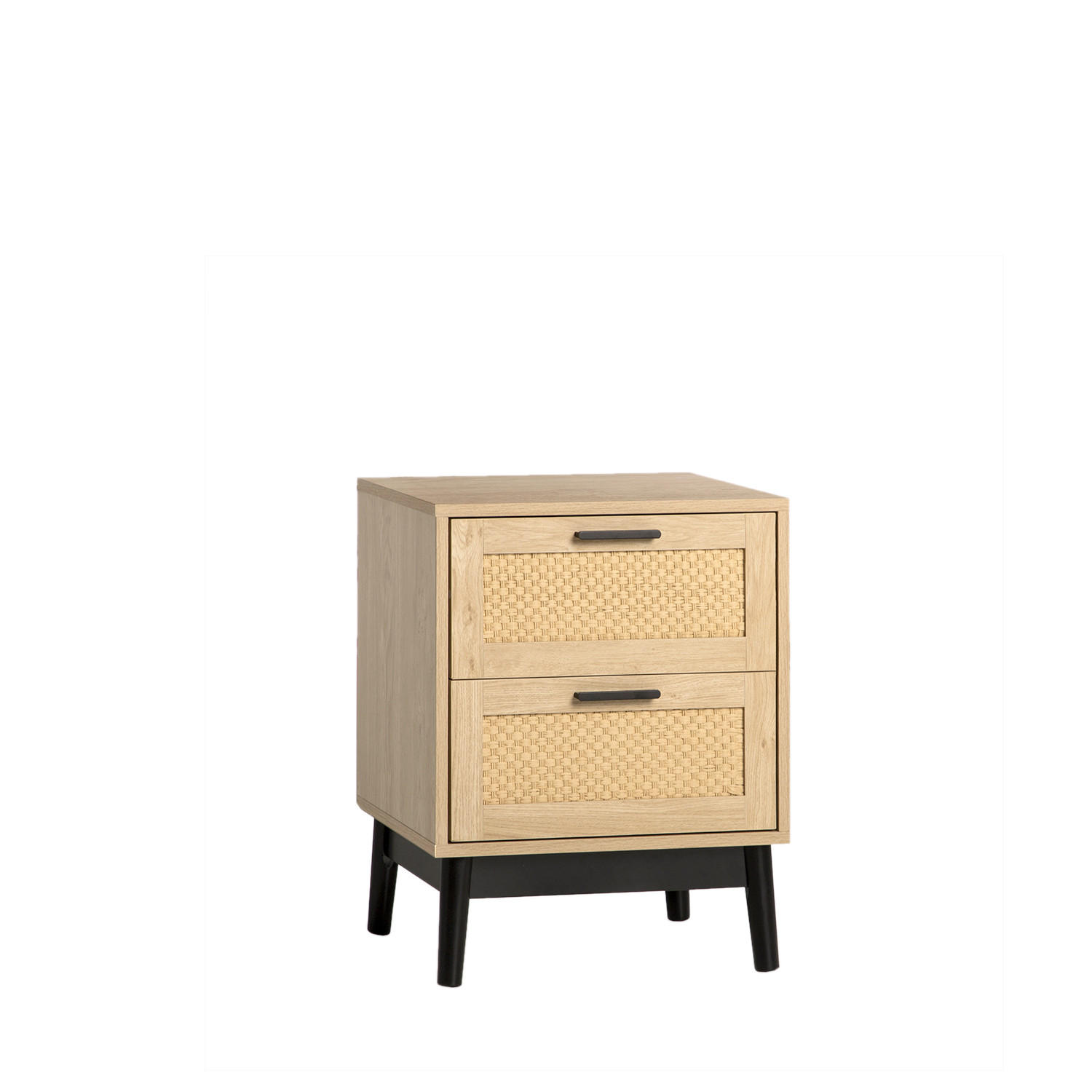 NACHTTISCH 2 SCHUBLADEN Samoa Natürlich 45 cm x 56 cm - Naturfarben, Holzwerkstoff (45/56/40cm)