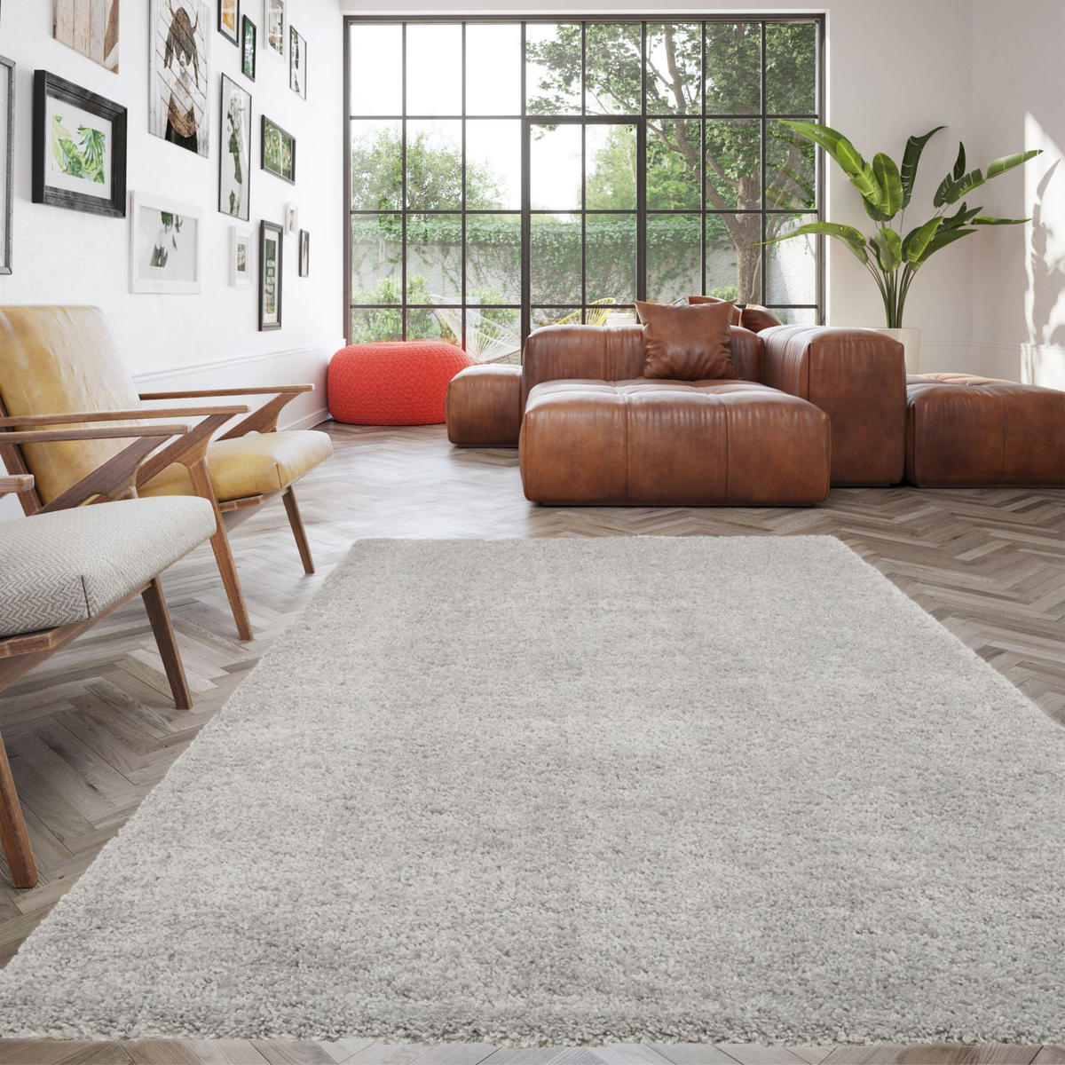 HOCHFLORTEPPICH 120/170 cm Valencia - Grau, Textil (120/170cm) - Steffensmeier