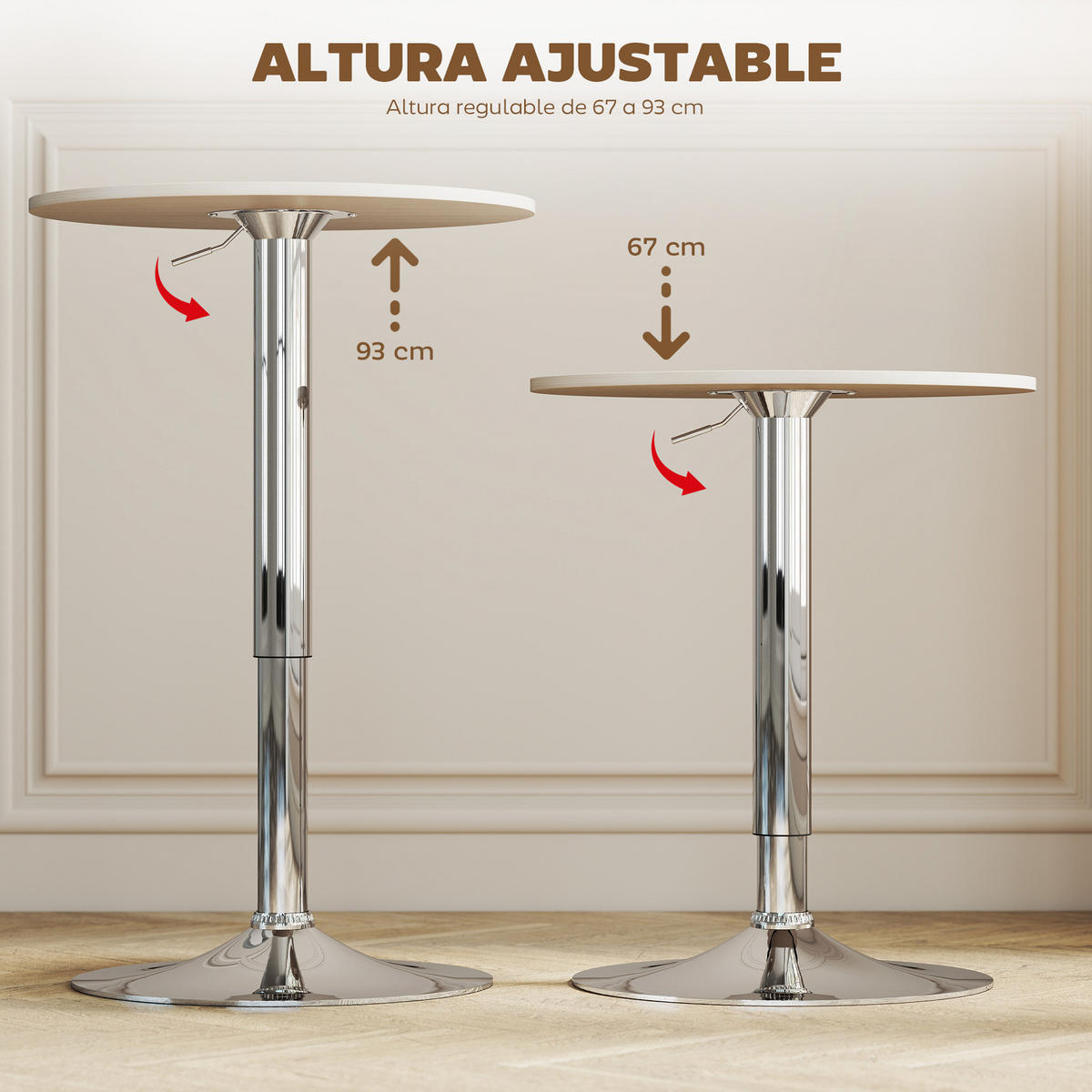 BARTISCH Naturholz 1 Stück - Beige, Metall (60/60/93cm) - GiPP