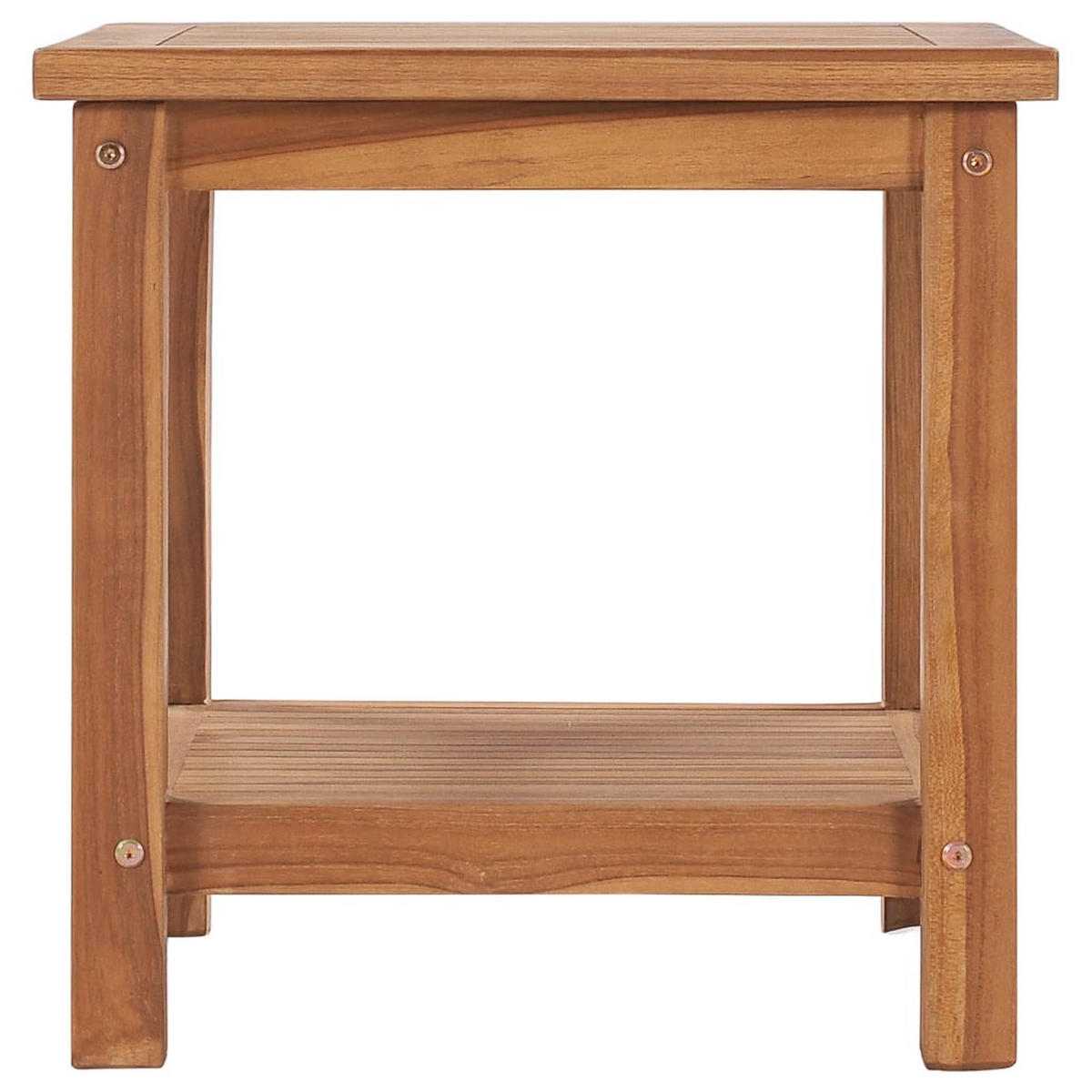 COUCHTISCH 45x45x45 cm Massivholz Teak - Braun, Holz (45/45/45cm) - furnicato
