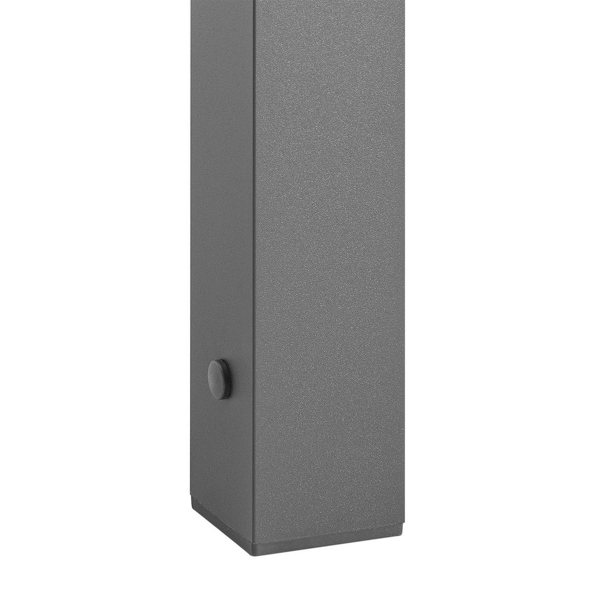 GARTENTISCH Laki grau 70x70x75 cm - Grau, Metall (70/70/75cm) - Juskys