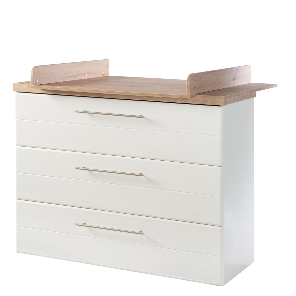 BABYZIMMER-SET Nele 3-teilig - Weiß, Holzwerkstoff (76/81/144cm) - Roba