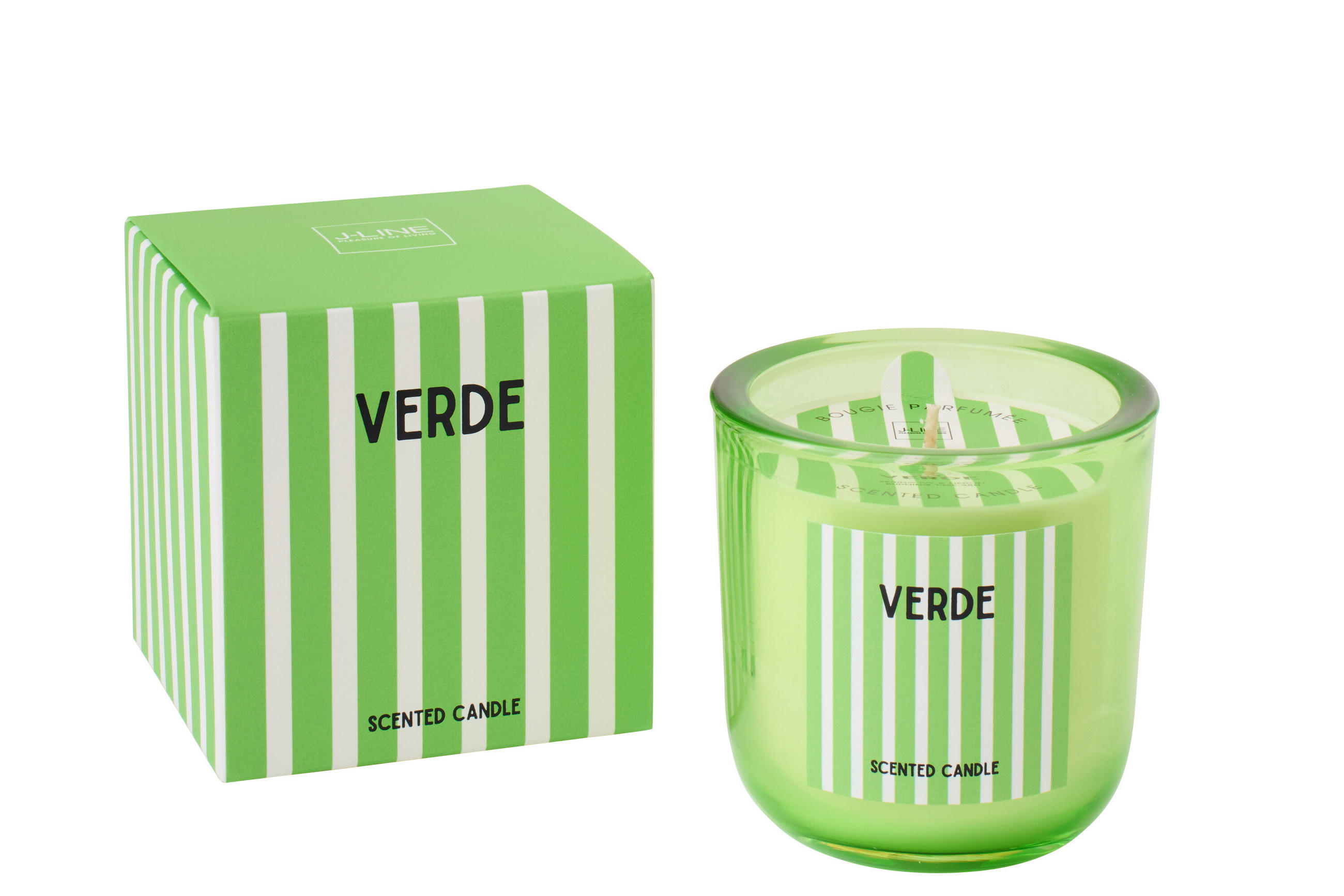 DUFTKERZE VERDE Grün - Grün, Paraffin (9.5/10cm) - J-Line