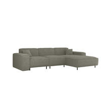 ECKSOFA Gloria In Scala - Grau, Holzwerkstoff/Textil (266/165cm) - Fun Möbel