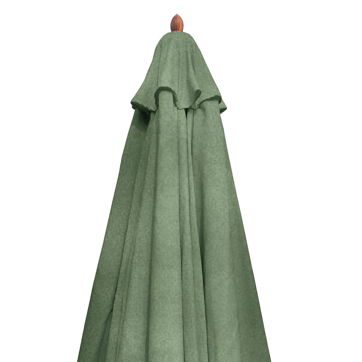 SONNENSCHIRM - Grau - Salbeigrün, Holz/Textil (200/200cm) - home24