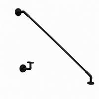 VORDACHHALTER - SET STR Halter für Glasvordach - Edelstahl Schwarz - Schwarz, Metall (75/40/100cm) -  Glaswerk Westfalen