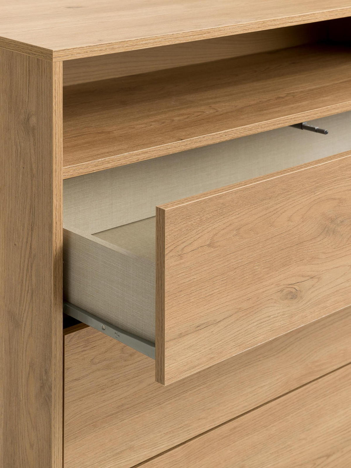 KOMMODE Hegas Natur 103.5 cm x 83.8 cm - Braun, Holzwerkstoff (103/83/40cm) - Kenay Home