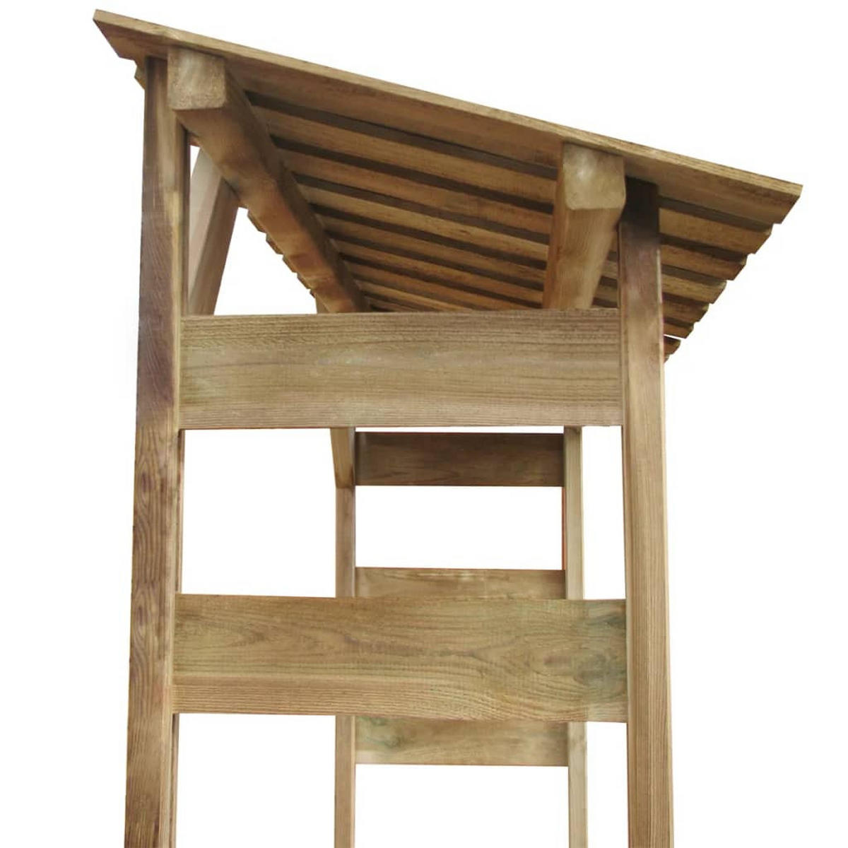 FEUERHOLZ-LAGERSCHUPPEN 150/44/176 Cm Imprägniertes Kiefernholz - Braun, Holz (44/176/150cm) - vidaXL