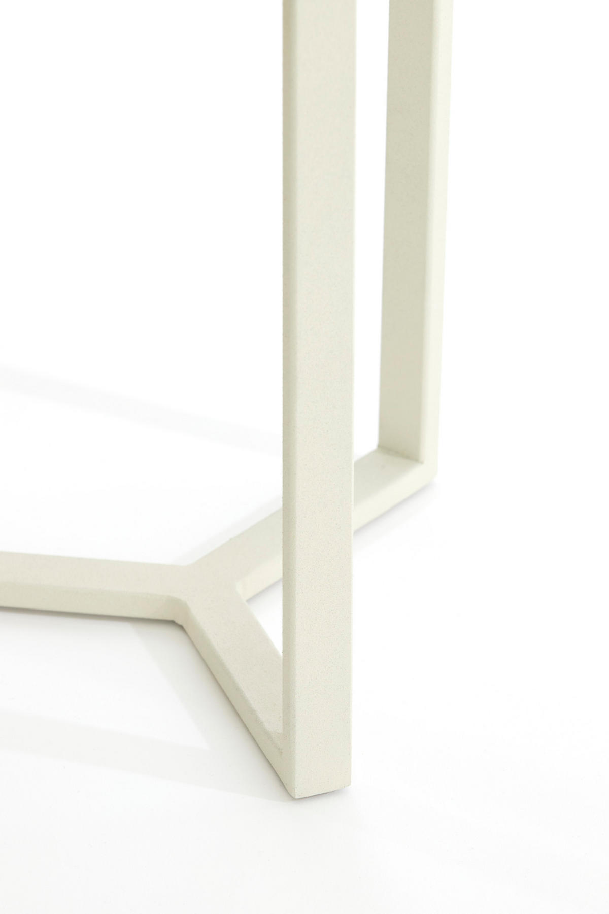 SÄULE Retiro Weiß Ø30/60,5 cm - Weiß, Metall (30/30/60.5cm) - Light & Living