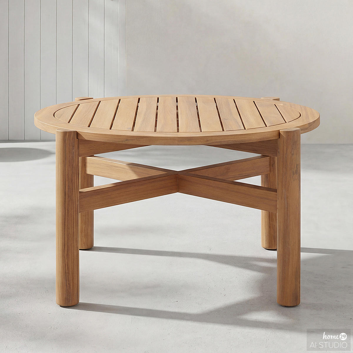 LOUNGETISCH - Akazie massiv - Akazie Braun - Braun/Akaziefarben, Holz (60/60/41cm) - home24