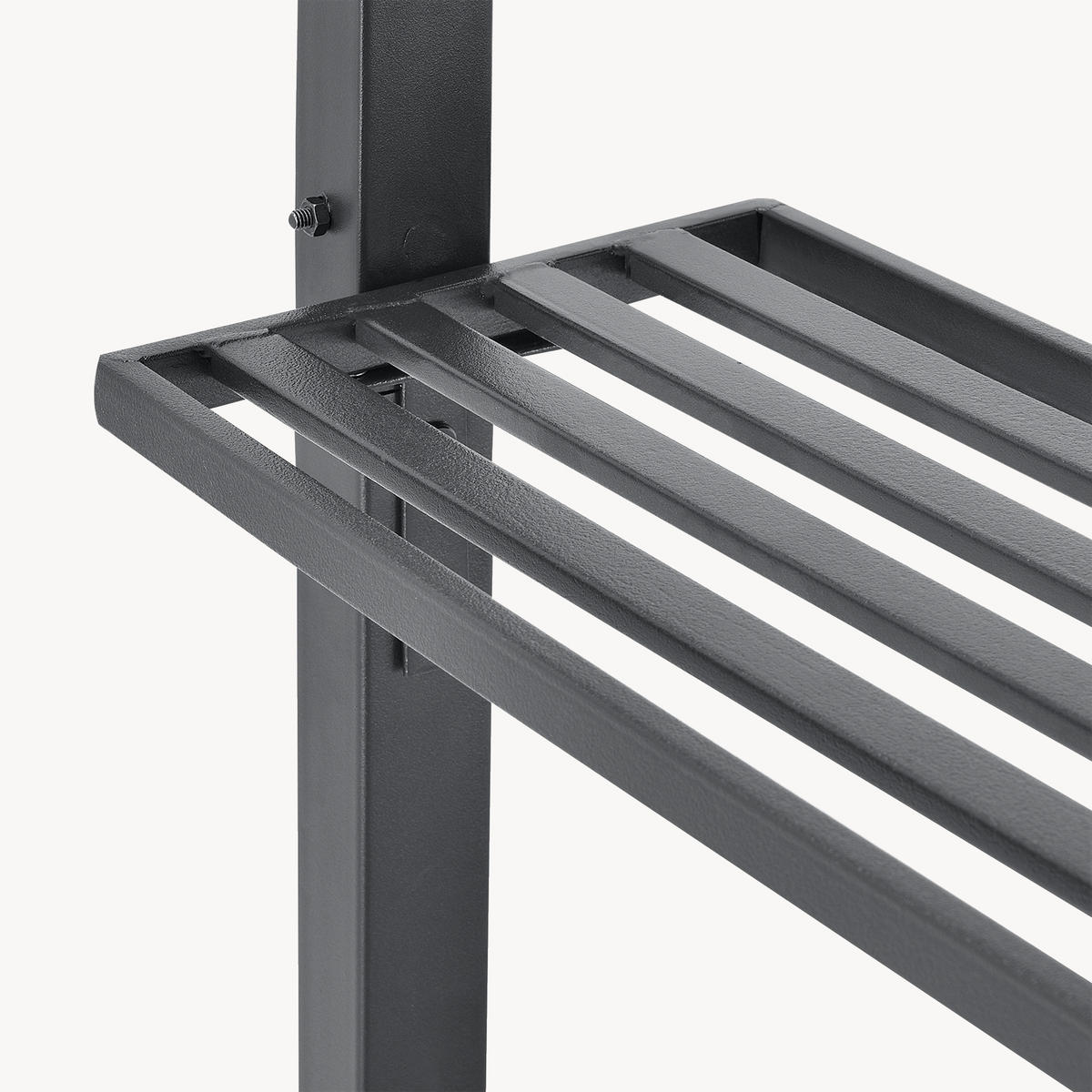 PAVILLON Pyrgos - Dunkelgrau, Kunststoff/Metall (220/215/140cm) - [en.casa]