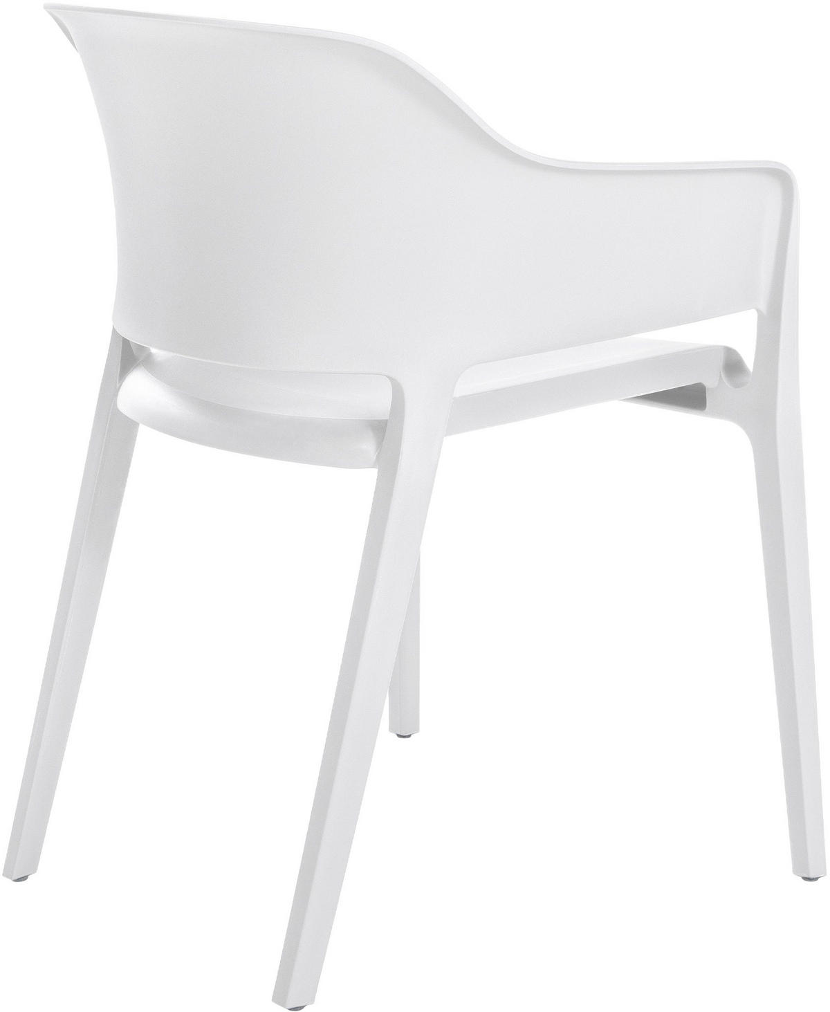 GARTENSTUHL Kunststoff weiß - Weiß, Kunststoff (56/78/53cm) - CLP