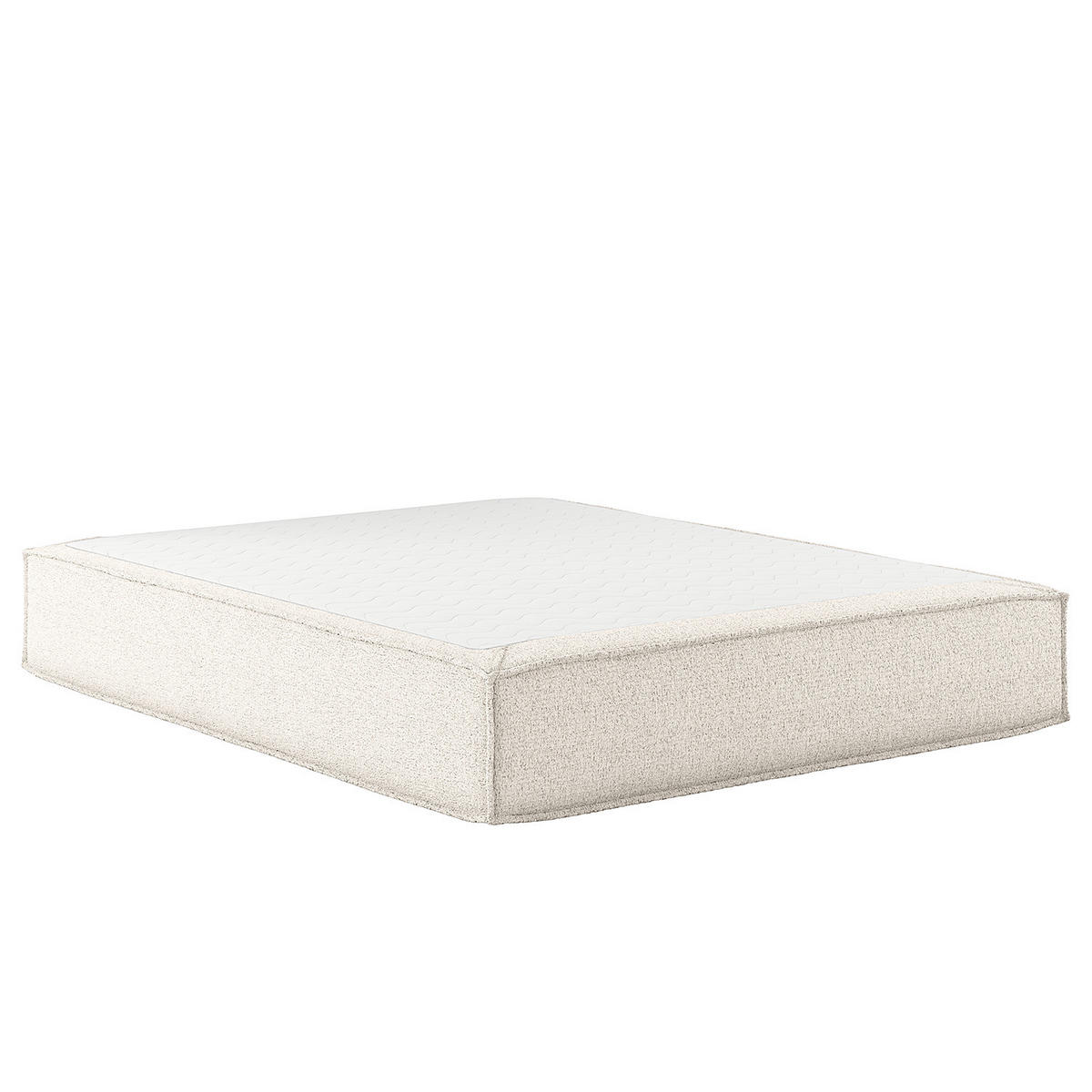 BOXSPRINGBETT - Premium - Weiß, Textil (140/200cm) - home24