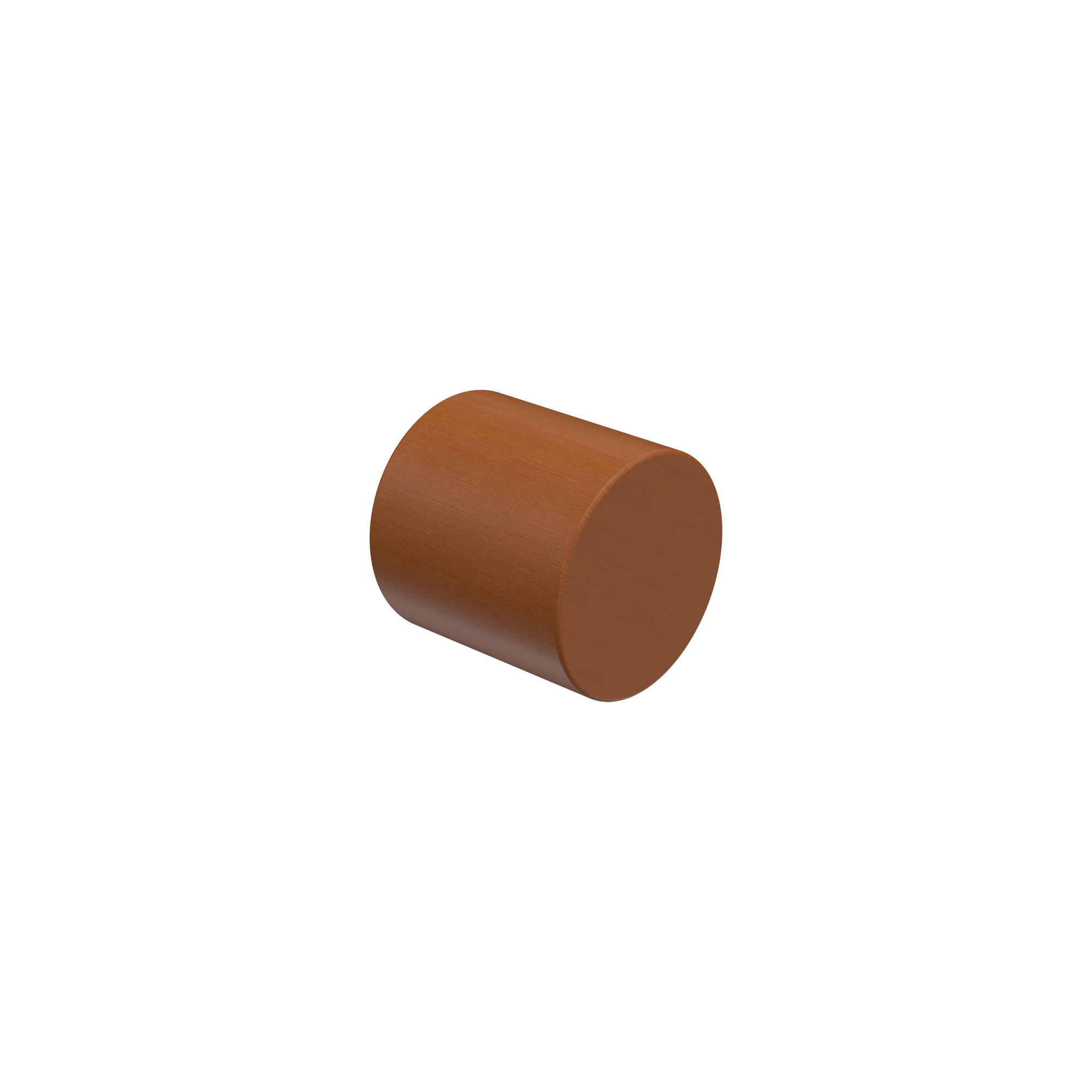 ENDSTÜCKE FÜR GARDINENSTANGEN 16 mm Ø, Pin Kirschbaum, Packung 2 Stück - Kirschbaumfarben, Holz (2.5/2.5/2.5cm) - INTERDECO