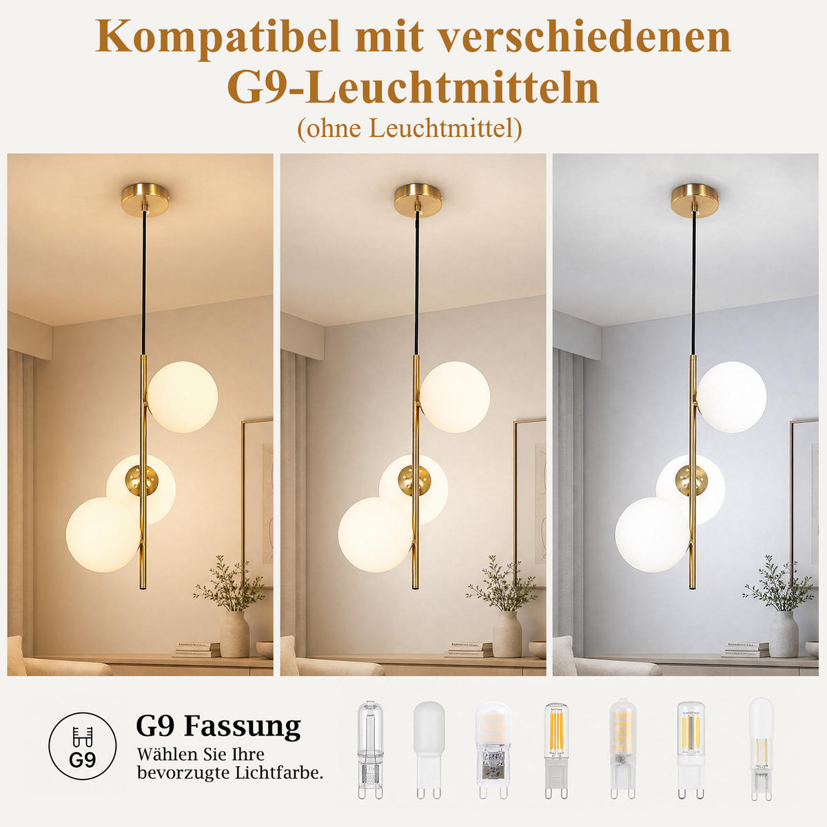 PENDELLEUCHTE Fyrith 34.5/15/150 cm - Goldfarben/Weiß, Glas/Metall (34.5/15/150cm) - ZMH