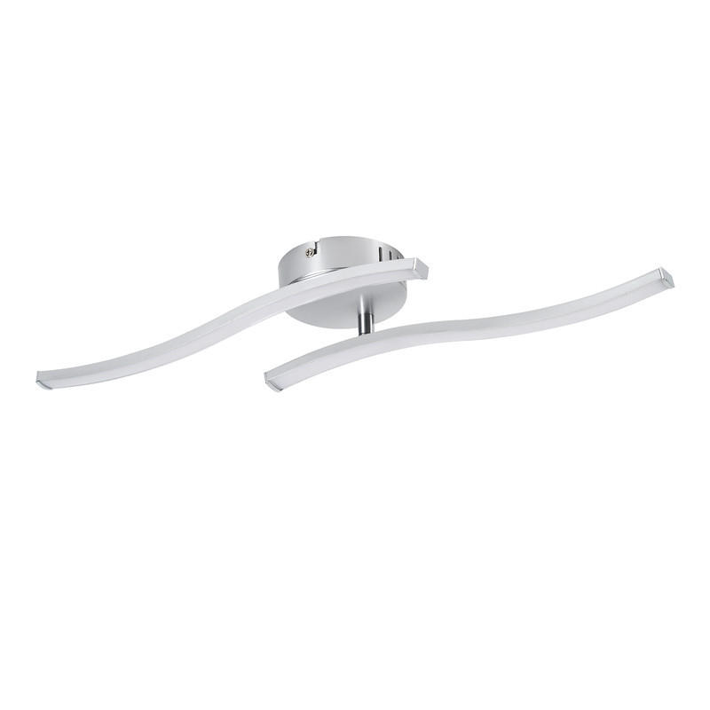 LED závěsné světlo Chemnitz III 52/10/8 cm - stříbrná, plast (52/10/8cm) - Nettlife