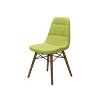 STUHL DENVER mit Holzbeinen - Hellgrün, Holz/Textil (46/85/46cm) - Stuhlmann