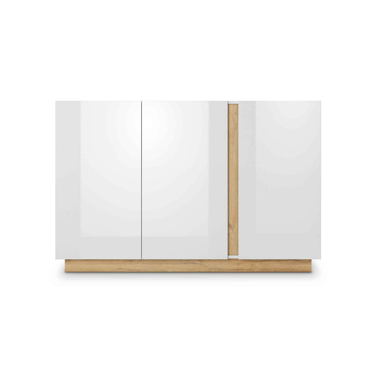 KOMMODE Armelia - Weiß, Holzwerkstoff (138.2/90.5/40cm) - Pillovely