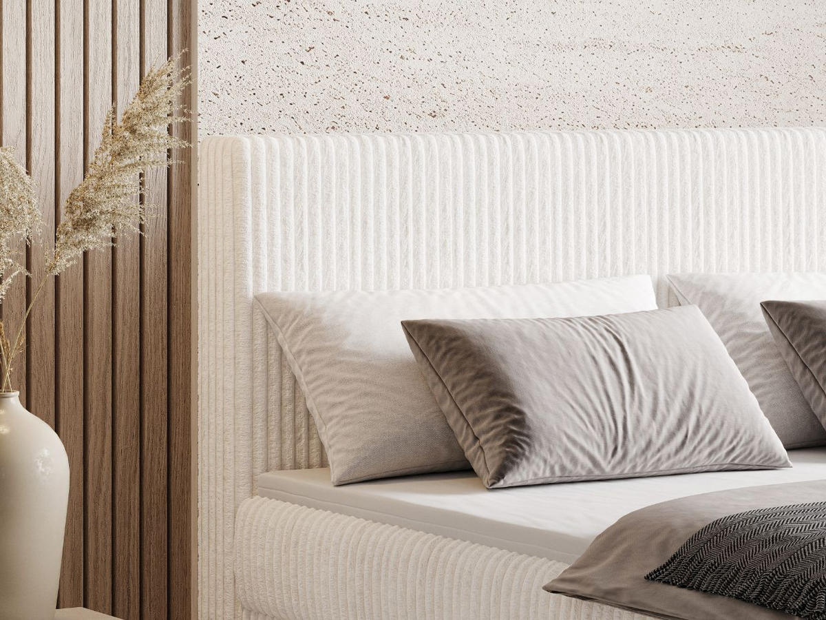 BOXBETT Brisa 140x200 Creme - Creme, Holz/Textil (140/200cm) - Graingold