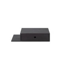 NACHTTISCH Hope mit Ablage links, schwarze Birke, 30/65/15 cm - Schwarz, Holz (65/15/30cm) - WOODEK