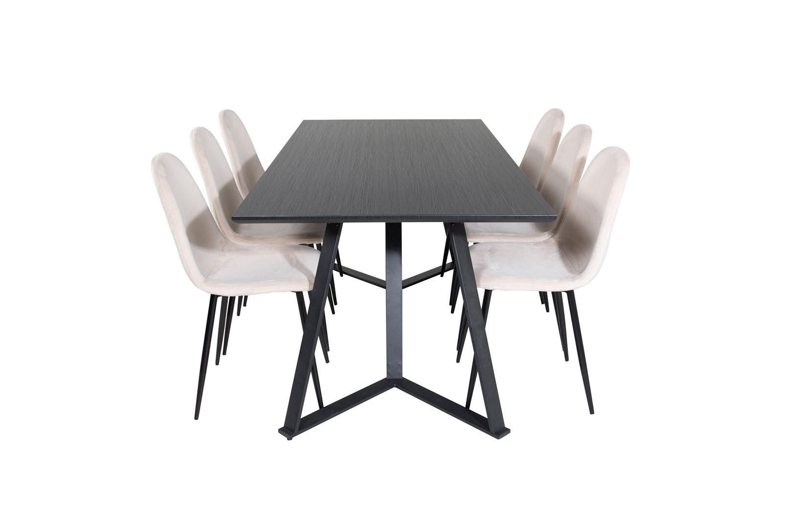 TISCHGRUPPE Beige - Beige, Holzwerkstoff (90/75/180cm) - ebuy24