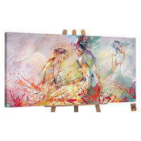 GEMÄLDE Heißer Sommer auf Keilrahmen 140x70 cm - Rot, Holz (140/70cm) - YS-art gallery