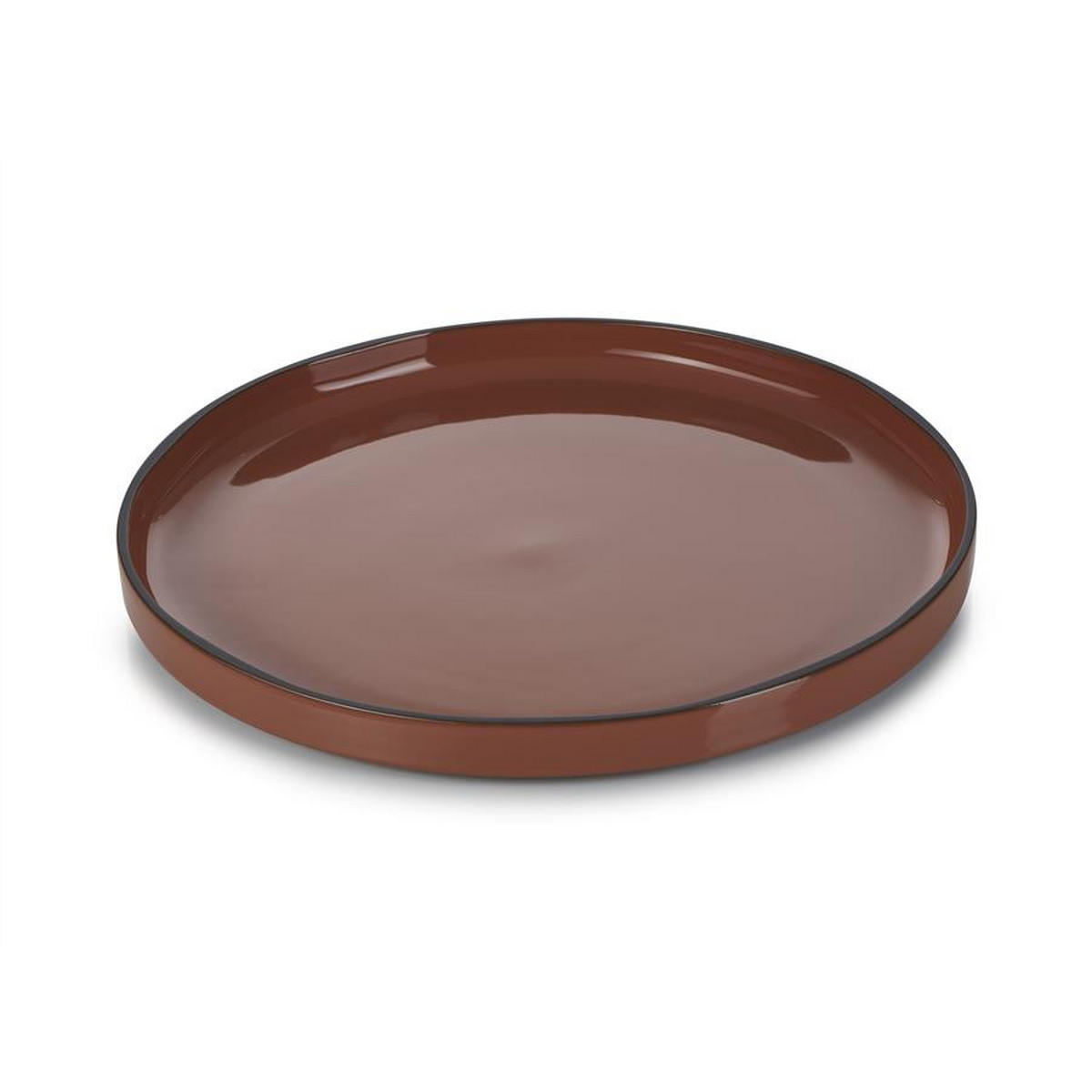 TELLER FLACH CARACTERE 28 cm Zimt - Braun, Keramik (28cm) - Revol Porcelaine France