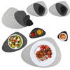 FLUSSKIESEL-TISCHSET 16er Set Hellgrau - Grau, Kunststoff (42/31.5/1cm) - Dunedesign