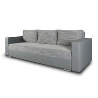 SCHLAFSOFA Bird - Silberfarben/Grau, Holz/Kunststoff (233/87/82cm)