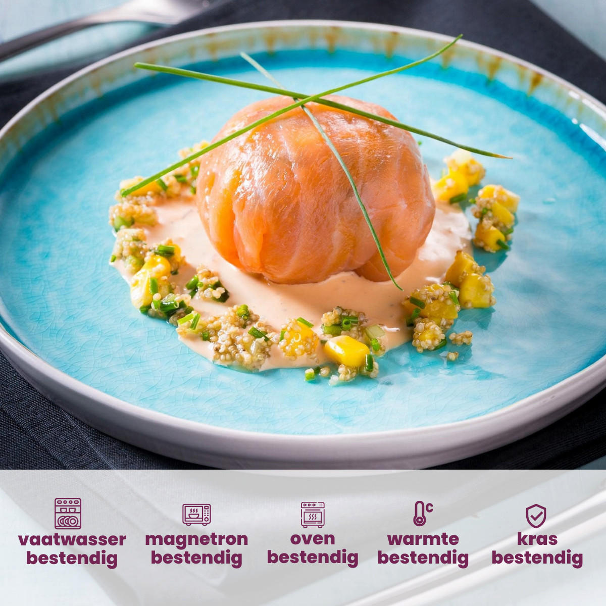 GESCHIRRSET24-TEILIG GESCHIRRSETLaguna Azzurro 24-teilig / 6 Personen - Blau, Keramik (2/2/1cm) - Cosy & Trendy