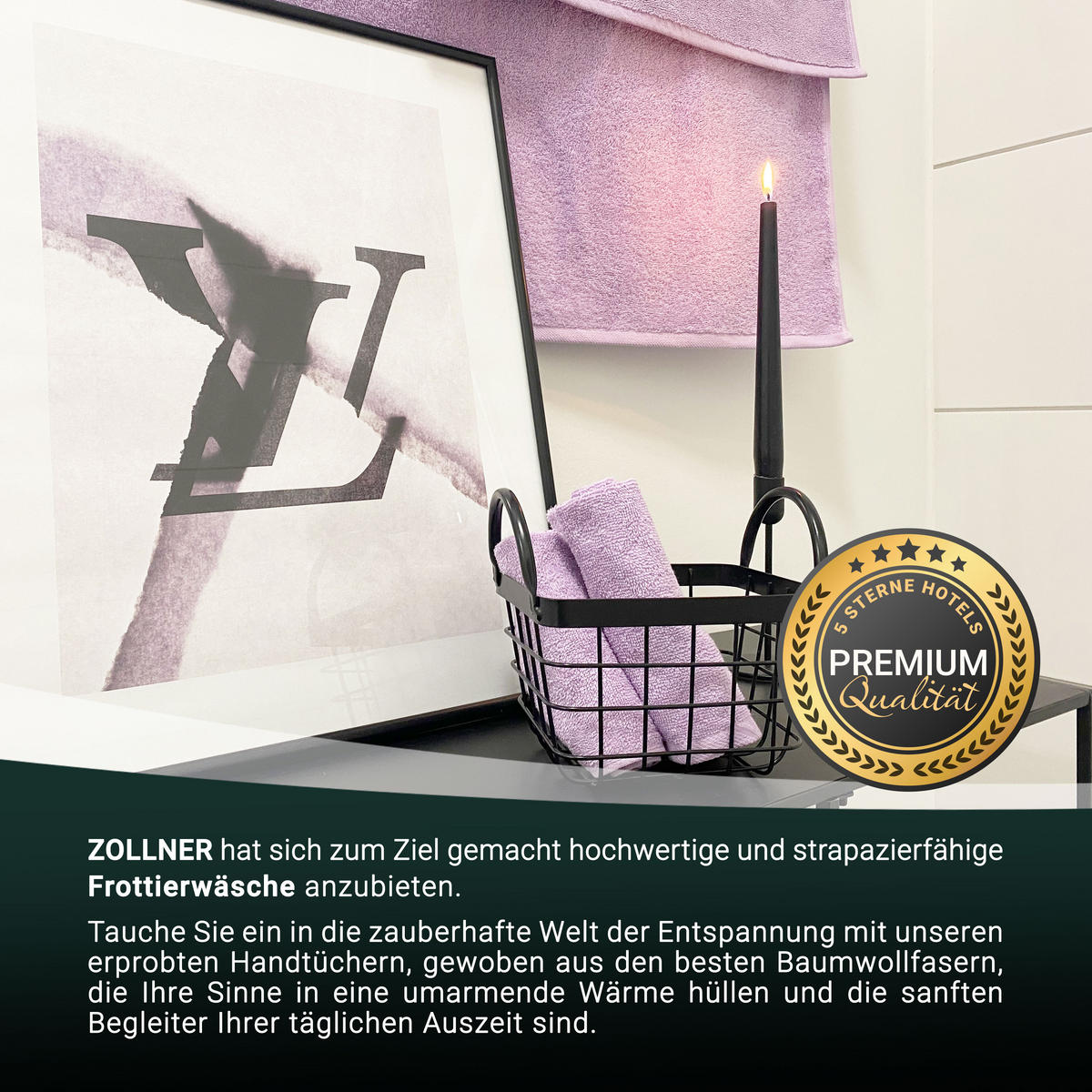 SEIFTÜCHER, 10er-Set, 30x30 cm, 100% Baumwolle, Lila - Flieder, Textil (30/30cm) - Zollner