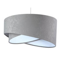 HÄNGELEUCHTE Grau 50/23 cm - Weiß, Kunststoff (50/1.3/23cm) - ONZENO