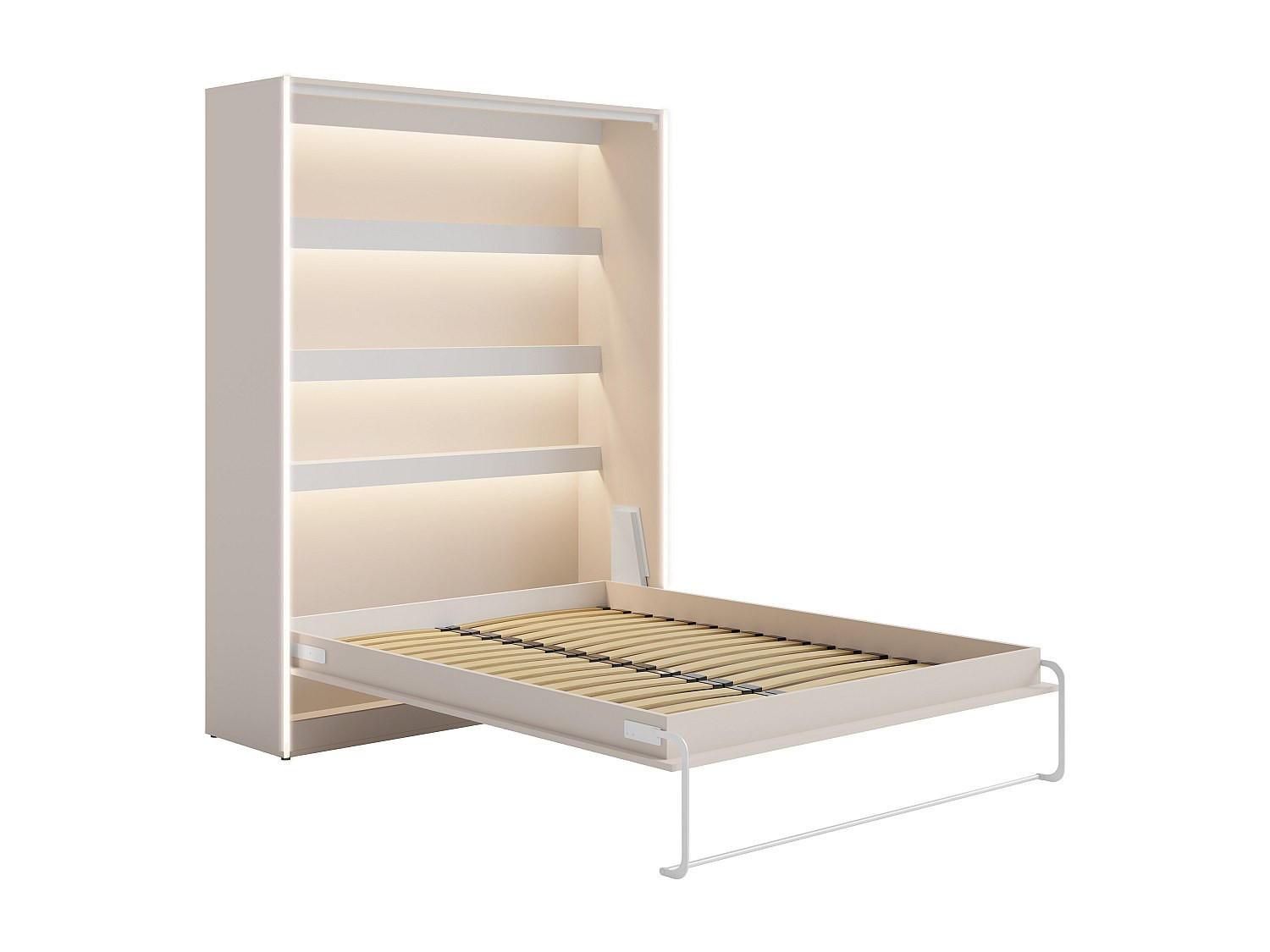 Vente-Unique Schrankbett Beige 140x200 cm