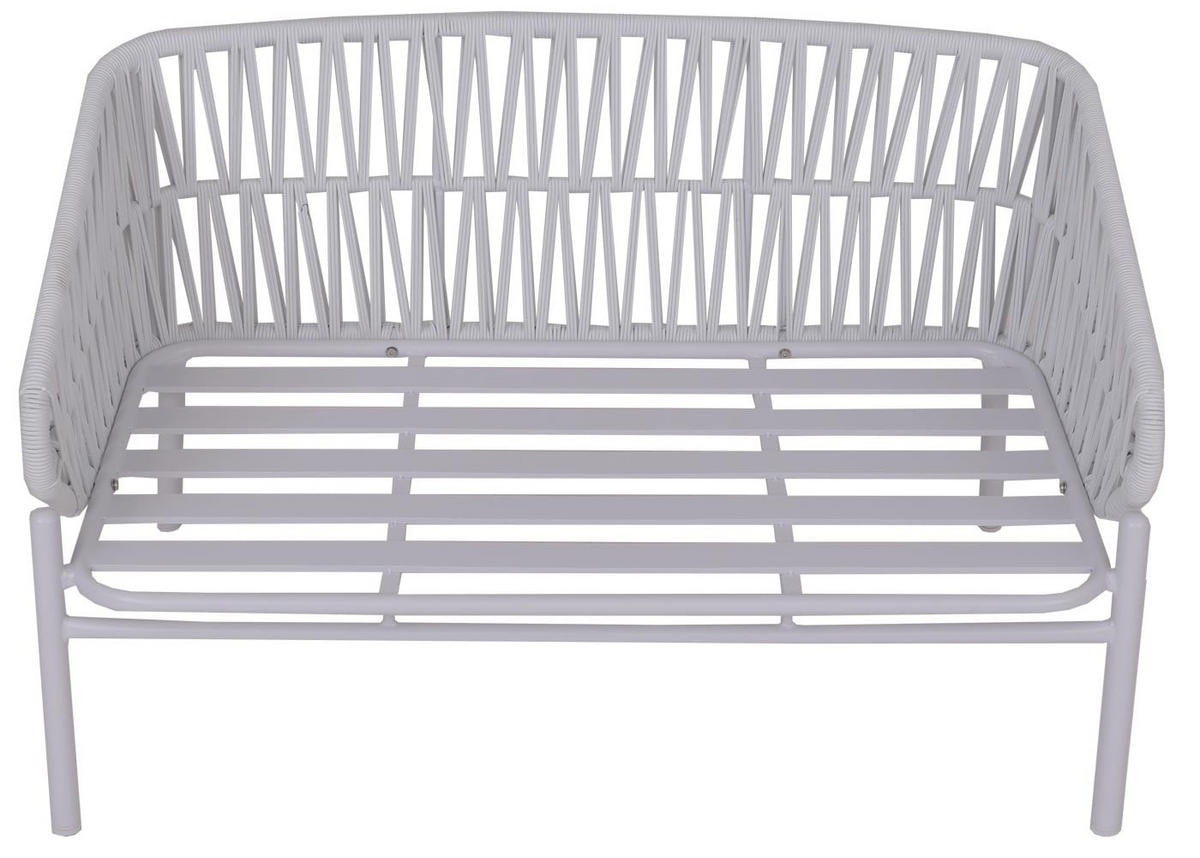 GARTENBANK Aluminium 83x116x65cm Hellgrau - Hellgrau, Metall (116/83/65cm) - PROREGAL