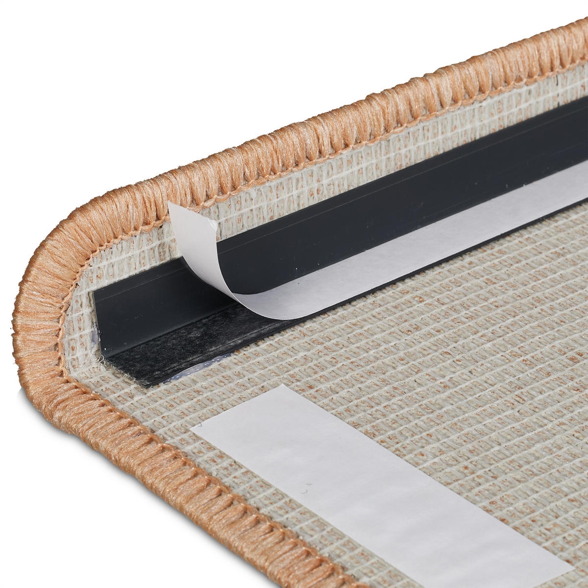 15XSTUFENMATTEN - Beige, Kunststoff (24/65/4cm) - Relaxdays
