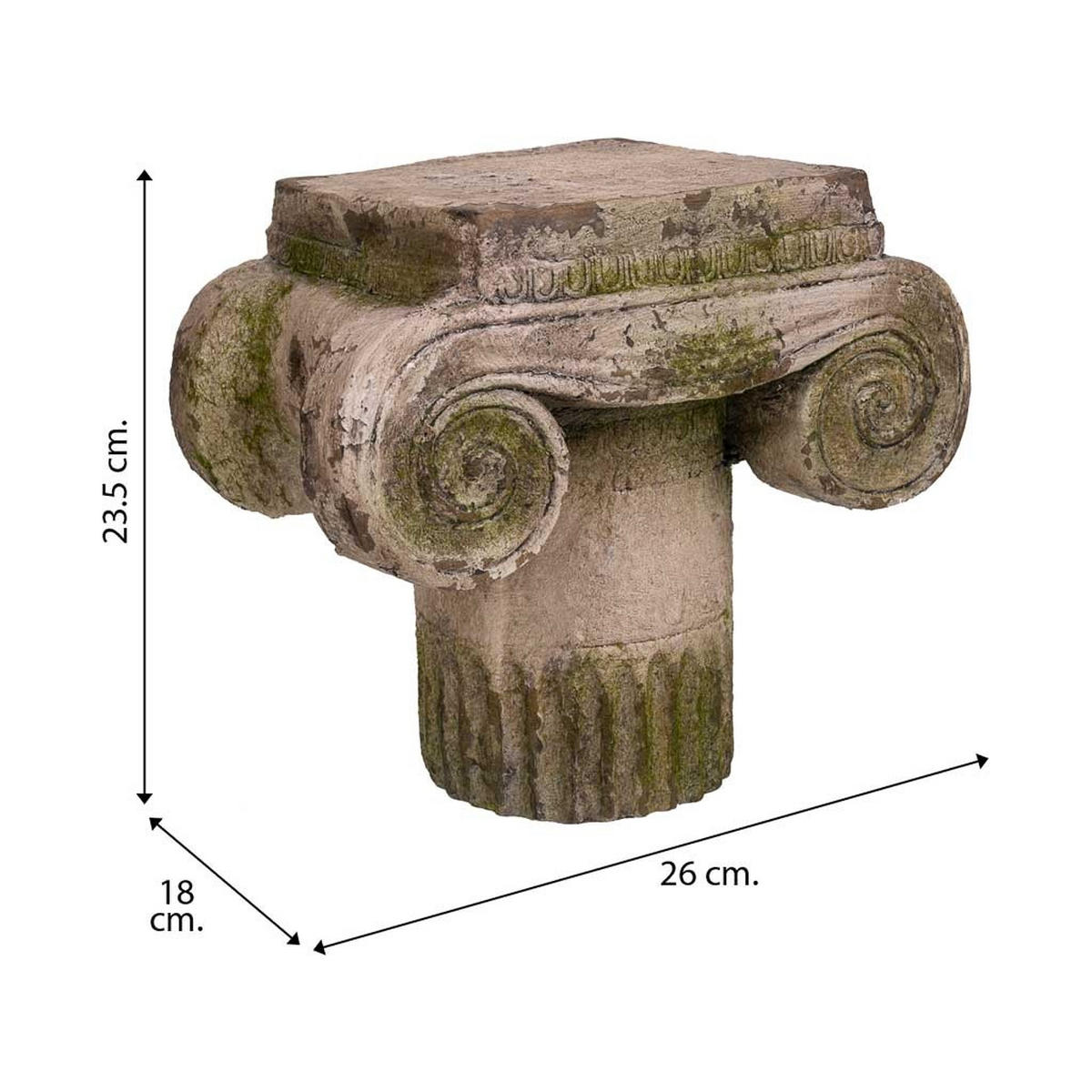 KERAMIKVASE, 26x18x24cm - Grau, Stein (23.5cm) - Wanderlust