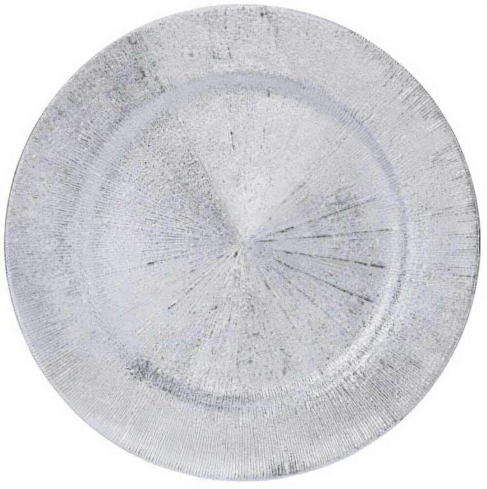 UNTERSETZER Metallisch Ø 33 cm - Silberfarben, Kunststoff (33cm) - Home Styling Collection