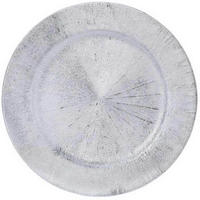 UNTERSETZER Metallisch Ø 33 cm - Silberfarben, Kunststoff (33cm) - Home Styling Collection