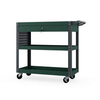 WERKSTATT-WERKZEUGWAGEN FRED 80x80x38 cm - Grün, Metall (80/80/38cm)