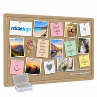 PINNWAND Beige Filz faltbar 84x59 cm - Beige, Textil (59/84/1cm) - Relaxdays