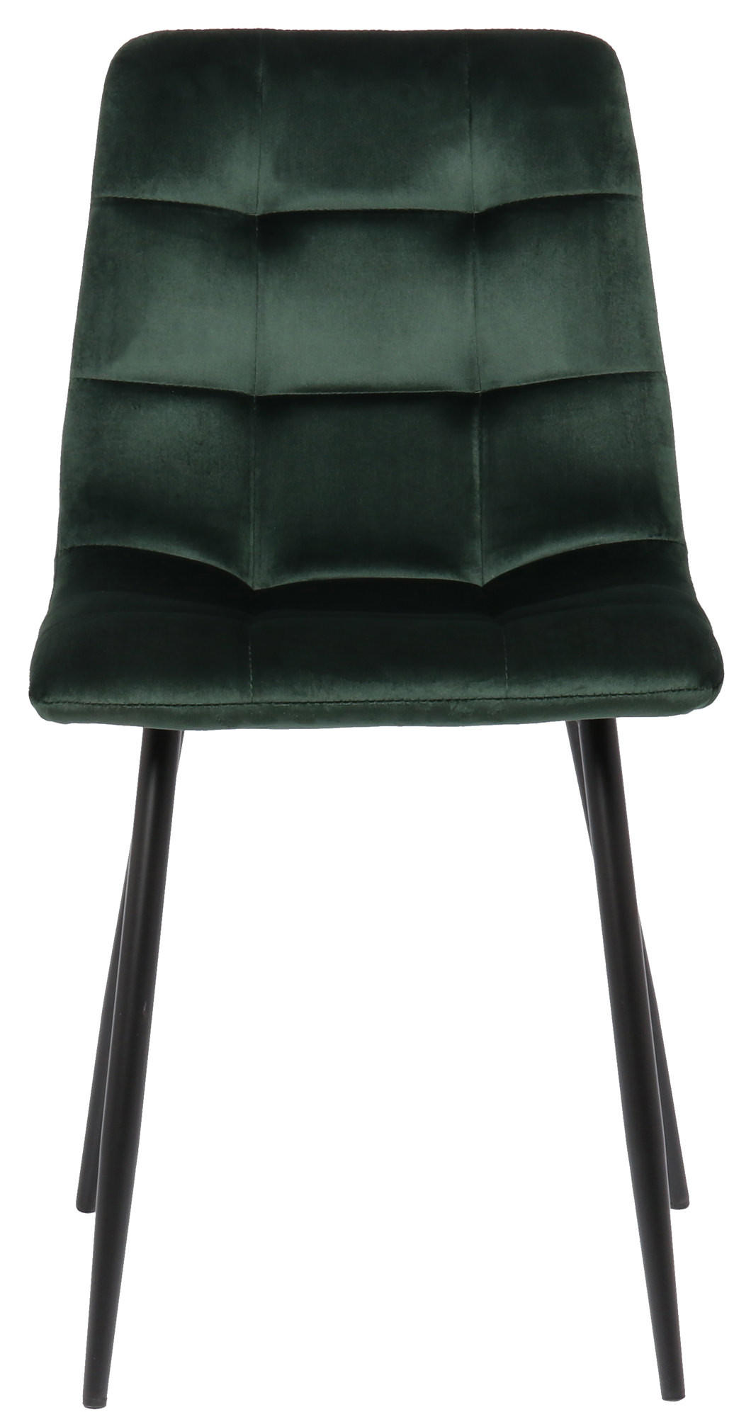 ESSZIMMERSTUHL Till Samt, Gestell Metall matt Schwarz Grün - Schwarz/Grün, Textil/Metall (45/88/52cm) - TPFLiving